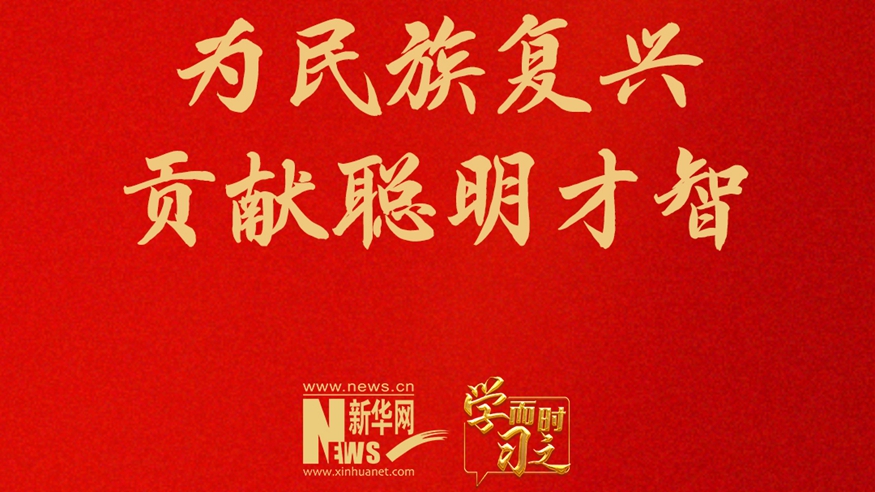 为民族复兴贡献聪明才智